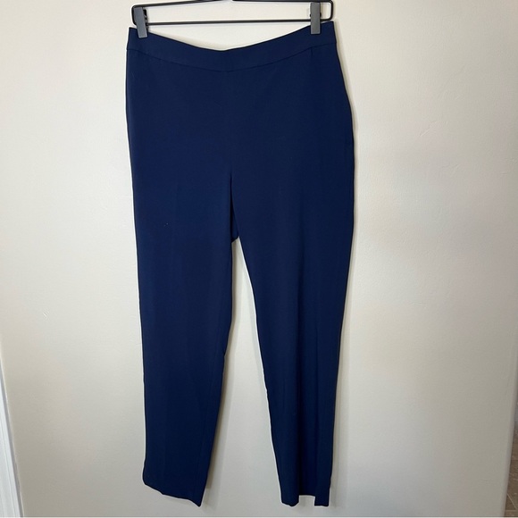 NWT Banana Republic Crop Pull On Flat Front Pants Navy Blue size 6 - Picture 4 of 13